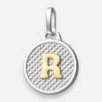 Colgante Circular Letra R en Oro