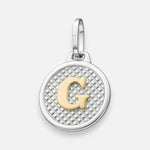 Colgante Circular Letra G en Oro