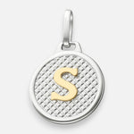 Colgante Circular Letra S en Oro