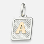 Colgante Rectangular Letra A en Oro