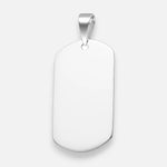 Colgante Placa Militar Grande 35x20 mm