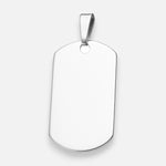 Colgante Placa Militar Pequeña 29x17 mm