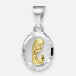 Colgante Virgen Niña en Oro