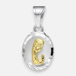 Colgante Virgen Niña en Oro