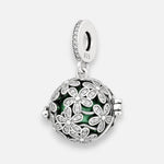 Colgante Charm Llamador de Ángeles Flores Circones 16 mm