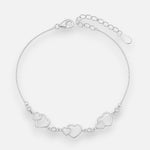 Pulsera Veneciana Corazones Circones