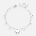 Pulsera Corazón Estrellas Circones