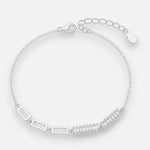 Pulsera Veneciana Rectángulos Circones Baguette