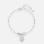 Pulsera Mano de Fátima Esferas Facetadas Circones
