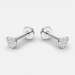 Piercing Flat Mini Corazón Circones 3 mm