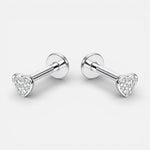 Piercing Flat Mini Corazón Circones 3 mm