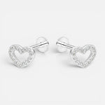 Piercing Flat Corazón Circones 6x8 mm