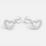 Piercing Flat Corazón Circones 6x8 mm