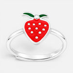 Anillo Frutilla Esmaltada