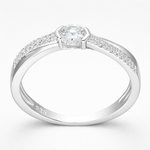 Anillo Líneas Cruzadas Circón