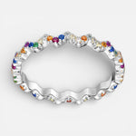 Anillo Zig Zag Circones Multicolor
