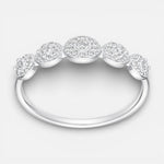 Anillo Cintillo Óvalos Circones 18