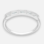 Anillo Cintillo Circones Baguette