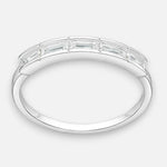 Anillo Cintillo Circones Baguette 14