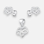 Conjunto Corazón Infinito Circones