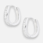 Argolla Huggie Ondulada Circones Baguette 14 mm