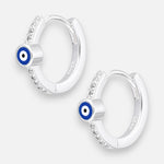 Argolla Huggie Ojo Turco Circones 15 mm