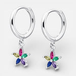 Argolla Flor Circones Multicolor 12 mm