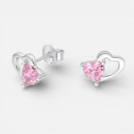 Aro Corazones Circón Rosa Francia
