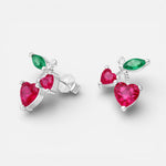 Aro Cerezas Corazón Circones Multicolor