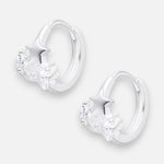 Argolla Huggie Estrellas Circones 12 mm