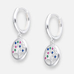 Argolla Huggie Árbol de la Vida Circones Multicolor 12 mm