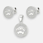 Conjunto Corazones Circones Mamá