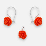 Conjunto Flor Naranja