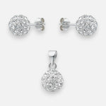 Conjunto Esfera Strass 10 mm