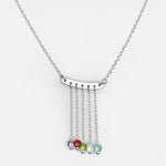 Collar Cascada Cristales Hecho con Swarovski® Multicolor