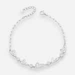 Pulsera Tradicional Corazones Circones