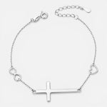Pulsera Cruz Corazón Infinito