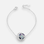 Pulsera Nudo de Brujas Cristal Hecho con Swarovski® Tornasol