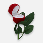 Rosa Terciopelo Premium para Anillo o Aros