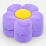 Flor Terciopelo Lila para Anillo