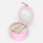 Joyero Rainbow Doble Circular Rosa