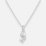 Collar Flor Tulipán Circón