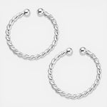 Piercing Argolla Septum Entorchada 10 mm