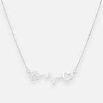 Collar Diagrama de Rayos Corazón Patita