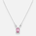 Collar Conejito Circón Rosa Francia