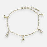 Tobillera Media Luna Infinito Circones