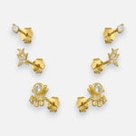 Set Aros Minimalista Estrellas Astronauta Circones