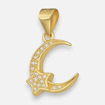 Colgante Media Luna Estrella Circones