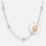 Cadena Cola de Topo Esferas Satinadas