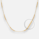 Cadena Veneciana con Bolitas Baño con Oro